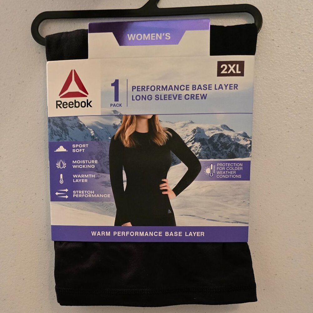 NWT Women's Reebox Performance Long Sleeve Crew Size 2XL